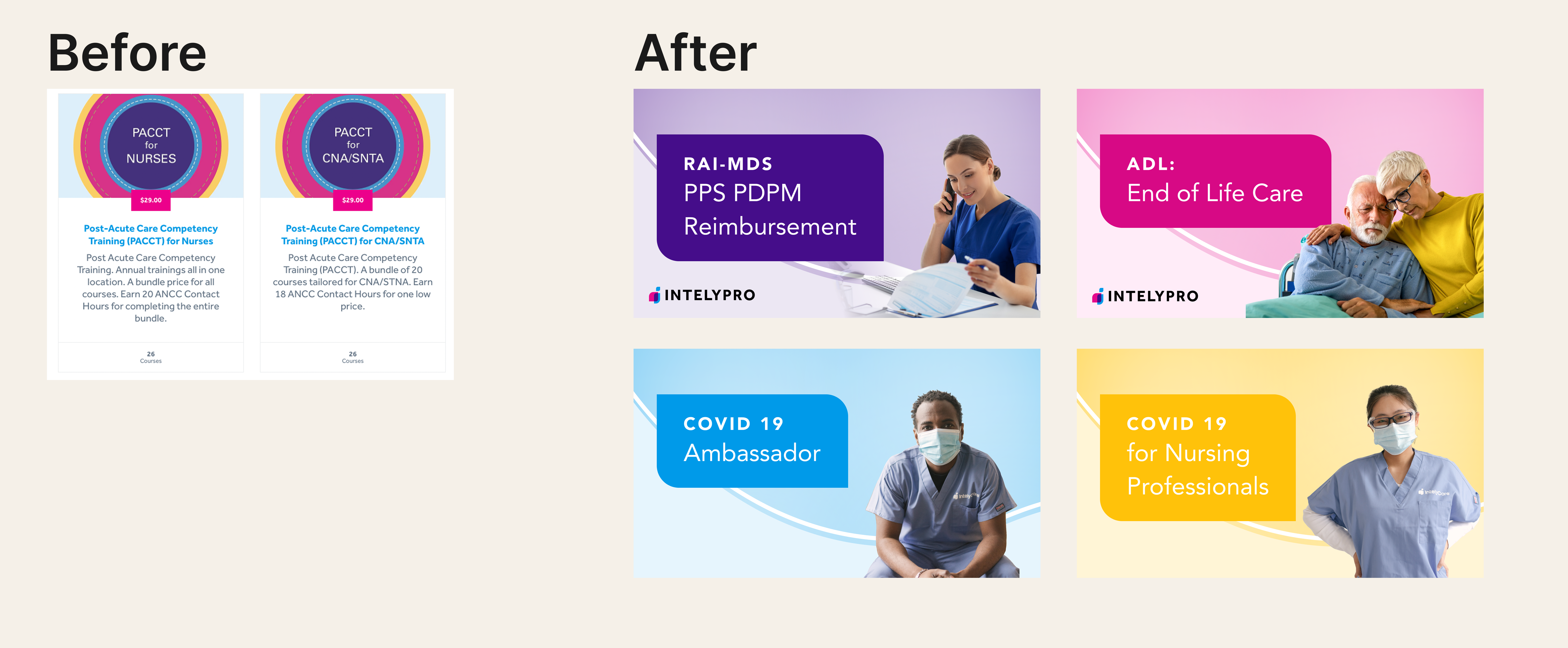 IntelyEdu course images before and after redesign